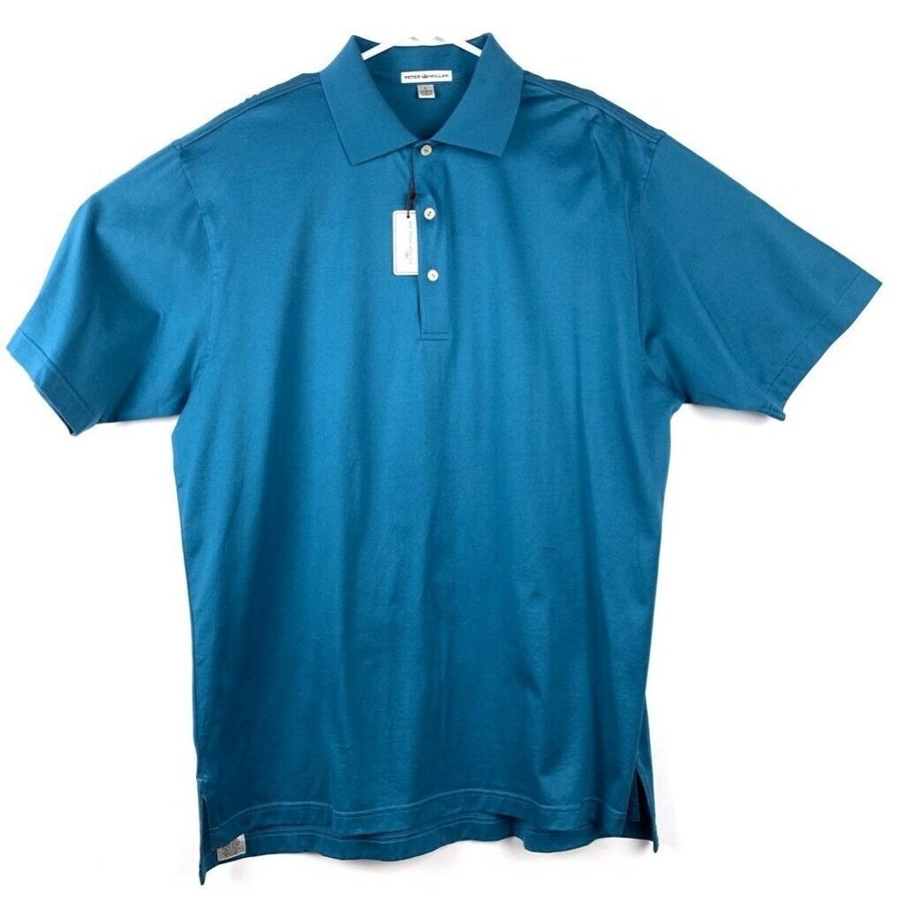 SOLD Peter Millar Mens Polo Shirt Moonstone New
